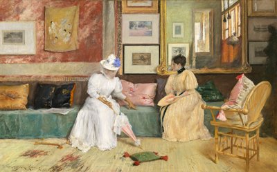 Ein freundlicher Besuch, 1895 von William Merritt Chase